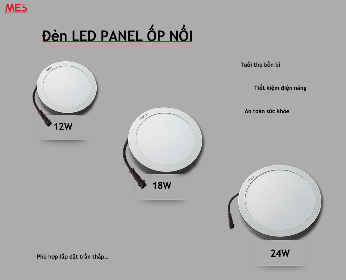 Đèn LED Panel ốp nổi MES 